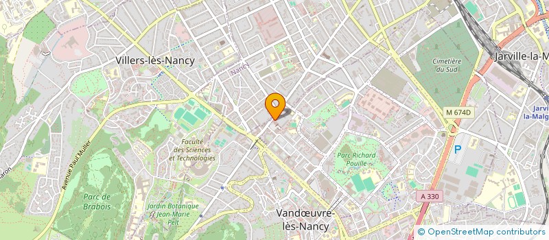 localisation de l'entreprise MONSIEUR CELESTIN SERTELET  VANDUVRE-LES-NANCY