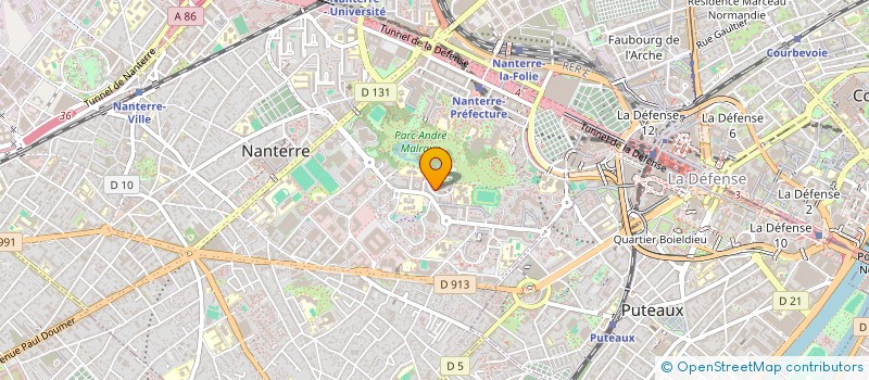 localisation de l'entreprise MONSIEUR CELESTIN SOUNDA à NANTERRE