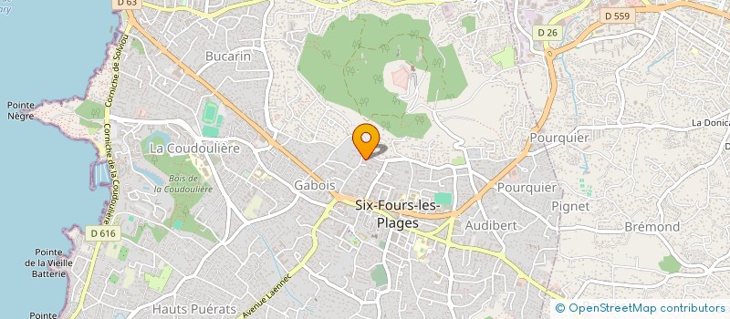 localisation de l'entreprise MONSIEUR CELESTINO BALDIN à SIX-FOURS-LES-PLAGES