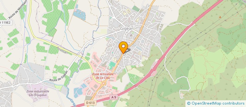 localisation de l'entreprise MONSIEUR CELESTINO RODRIGUES  GIGEAN