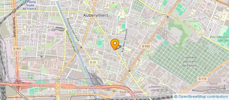 localisation de l'entreprise MONSIEUR CELESTINO SALAPEUP à AUBERVILLIERS