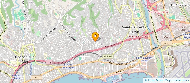localisation de l'entreprise MONSIEUR CELESTINO SOUSA DOS SANTOS  CAGNES-SUR-MER