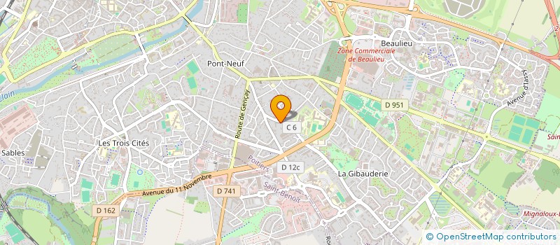 localisation de l'entreprise MONSIEUR CELIAN BRULIN  POITIERS