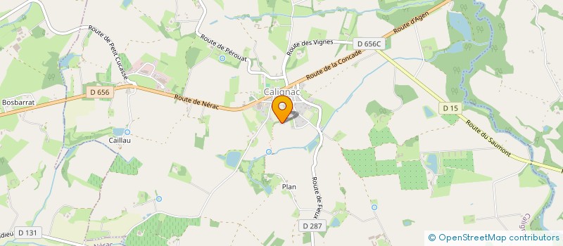 localisation de l'entreprise MONSIEUR CELIAN HACHE  CALIGNAC