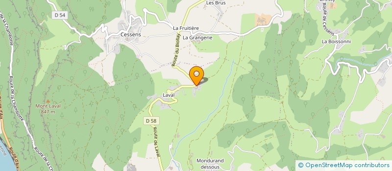 localisation de l'entreprise MONSIEUR CELIAN JANIN  ENTRELACS