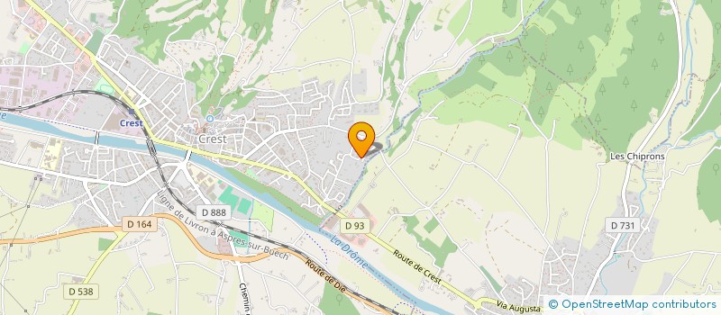 localisation de l'entreprise MONSIEUR CELIAN MATTRAS  CREST