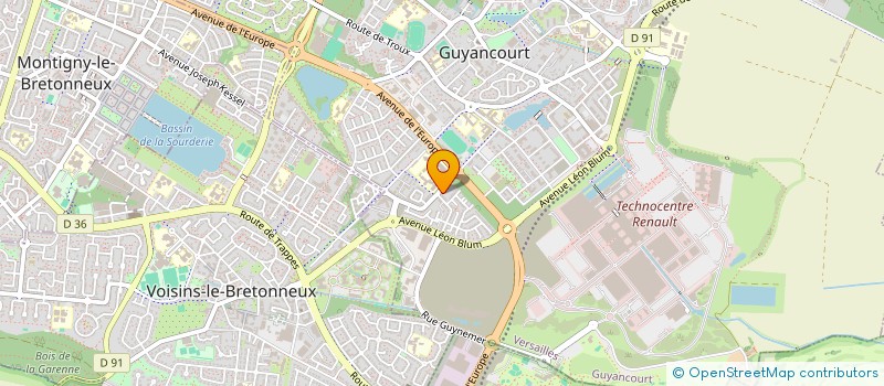 localisation de l'entreprise MONSIEUR CELIAN ROCQUES  GUYANCOURT