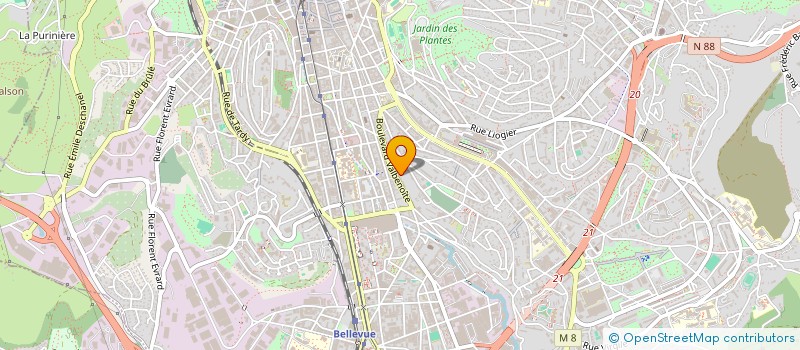 localisation de l'entreprise MONSIEUR CELIAN ROUSSET  SAINT-ETIENNE