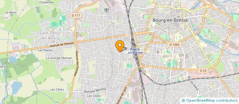 localisation de l'entreprise MONSIEUR CELIAN ROZIER  BOURG-EN-BRESSE