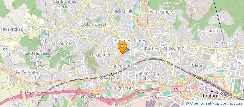 localisation de l'entreprise MONSIEUR CELIE VAUTE  TOULON