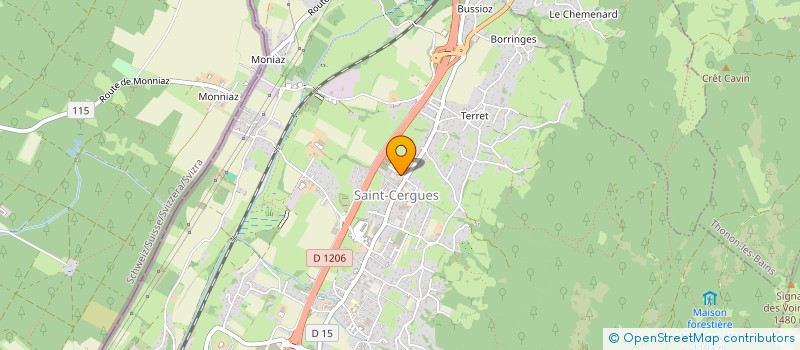 localisation de l'entreprise MONSIEUR CELINE BASTIAN -GODDARD  SAINT-CERGUES