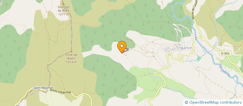 localisation de l'entreprise MONSIEUR CELINE GUERIN  TRIGANCE