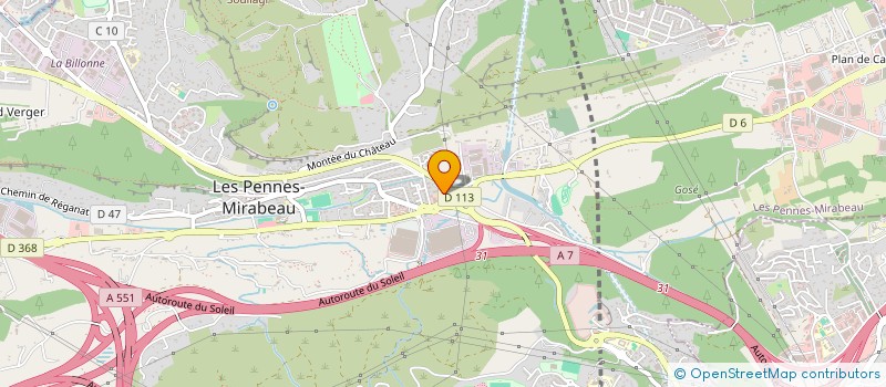 localisation de l'entreprise MONSIEUR CELIO BELLOTTO  LES PENNES-MIRABEAU