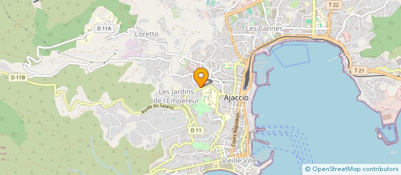 localisation de l'entreprise MONSIEUR CELIO RIBEIRO DA SILVA à AJACCIO