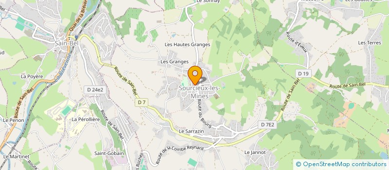 localisation de l'entreprise MONSIEUR CELLOU DIALLO  SOURCIEUX-LES-MINES