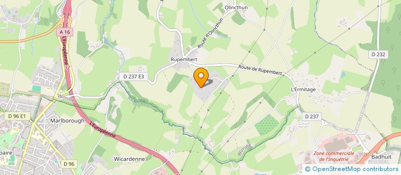 localisation de l'entreprise MONSIEUR CELSO GONCALVES  WIMILLE