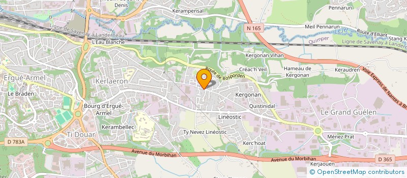 localisation de l'entreprise MONSIEUR CEMAL AY  QUIMPER