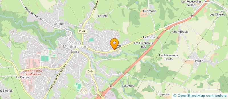 localisation de l'entreprise MONSIEUR CEMALETTIN OKUTAN  MONISTROL-SUR-LOIRE