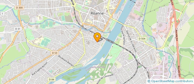 localisation de l'entreprise MONSIEUR CEMENT ROUSSEL  ROANNE