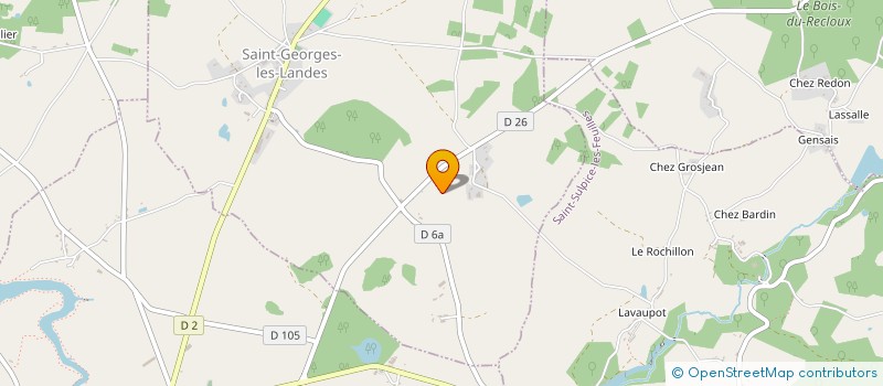 localisation de l'entreprise MONSIEUR CERANE PERROT à SAINT-GEORGES-LES-LANDES
