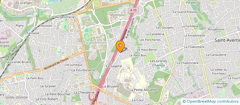 localisation de l'entreprise MONSIEUR CESAR BOUCHER  SAINT-AVERTIN