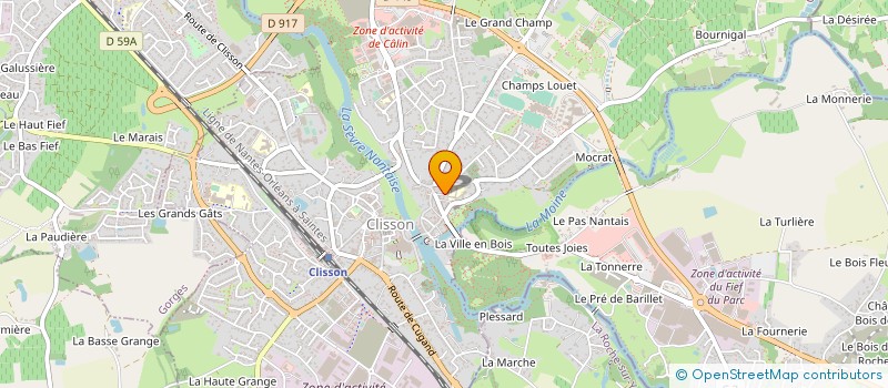 localisation de l'entreprise MONSIEUR CESAR DAVILA  CLISSON