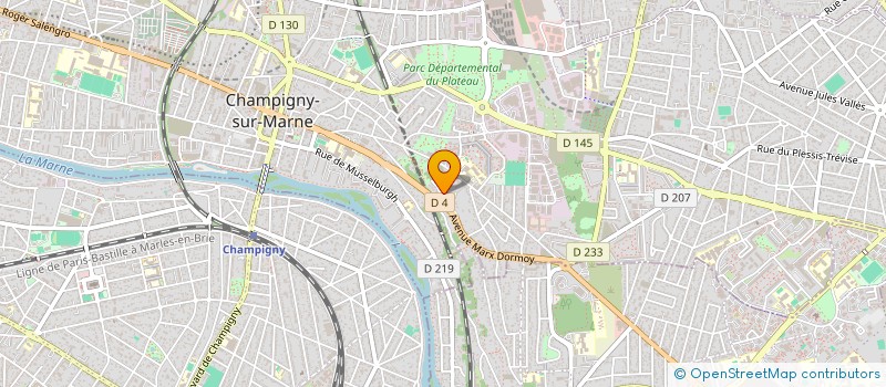 localisation de l'entreprise MONSIEUR CESAR DE OLIVEIRA AFONSO à CHAMPIGNY-SUR-MARNE