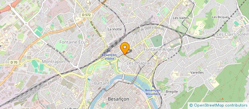 localisation de l'entreprise MONSIEUR CESAR DEBIEF  BESANCON