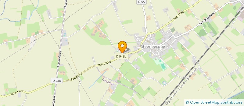 localisation de l'entreprise MONSIEUR CESAR DESCAMPS  STEENBECQUE