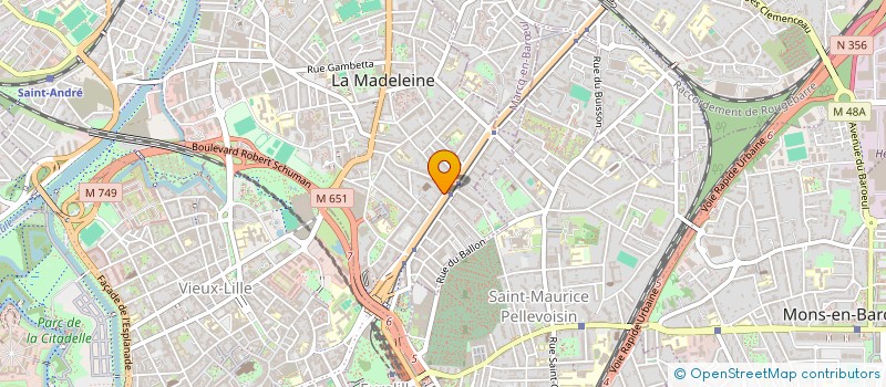localisation de l'entreprise MONSIEUR CESAR FEVRIER à LA MADELEINE