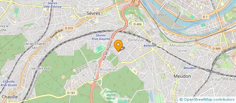 localisation de l'entreprise MONSIEUR CESAR FORBIN à MEUDON