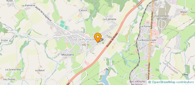 localisation de l'entreprise MONSIEUR CESAR GARNIER  LUC-LA-PRIMAUBE