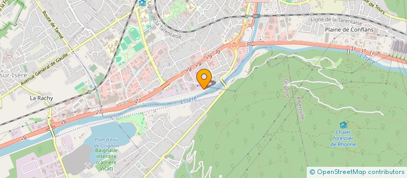 localisation de l'entreprise MONSIEUR CESAR GUERDENER à ALBERTVILLE