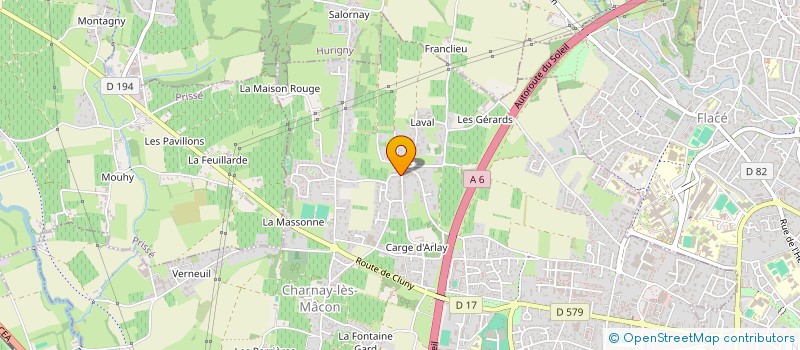 localisation de l'entreprise MONSIEUR CESAR HOUFFIN  CHARNAY-LES-MACON