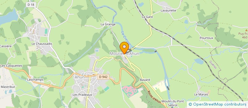 localisation de l'entreprise MONSIEUR CESAR LANGLADE à MOUTIER-D'AHUN