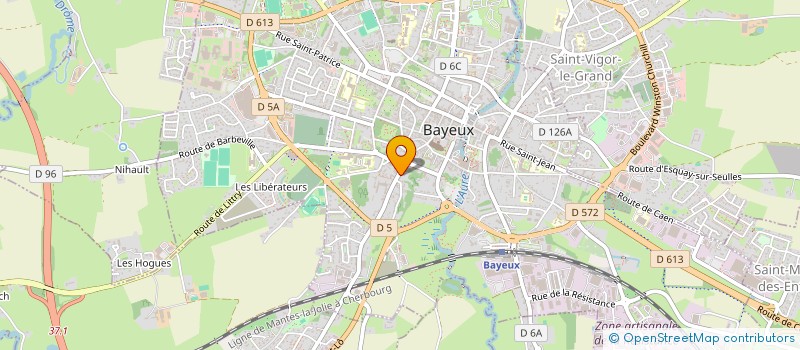 localisation de l'entreprise MONSIEUR CESAR LE MONNIER DE GOUVILLE  BAYEUX