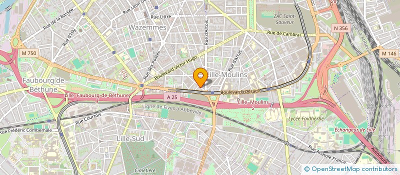 localisation de l'entreprise MONSIEUR CESAR LEMAITRE  LILLE