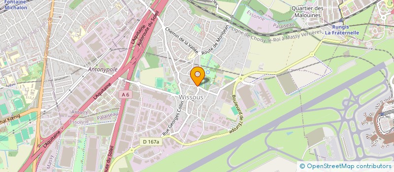 localisation de l'entreprise MONSIEUR CESAR MARANDIN  WISSOUS