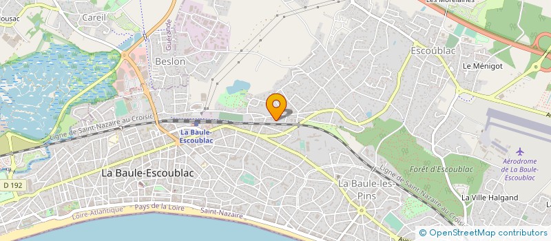 localisation de l'entreprise MONSIEUR CESAR MENEGON  LA BAULE-ESCOUBLAC