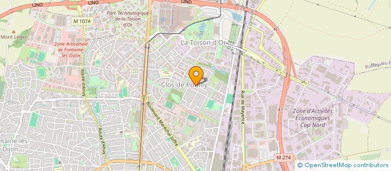 localisation de l'entreprise MONSIEUR CESAR MEYSEN  DIJON