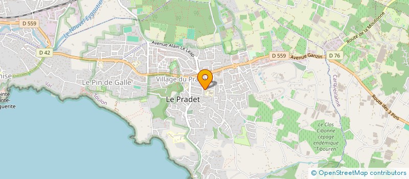 localisation de l'entreprise MONSIEUR CESAR MOTAY  LE PRADET