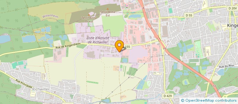 localisation de l'entreprise MONSIEUR CESAR PRADUROUX  RICHWILLER