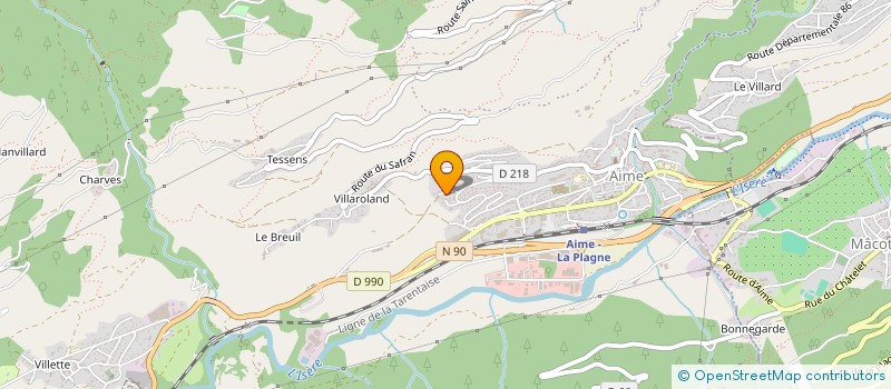 localisation de l'entreprise MONSIEUR CESAR RAMEL  AIME-LA-PLAGNE