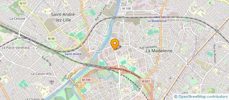 localisation de l'entreprise MONSIEUR CESAR SPRIET à LA MADELEINE