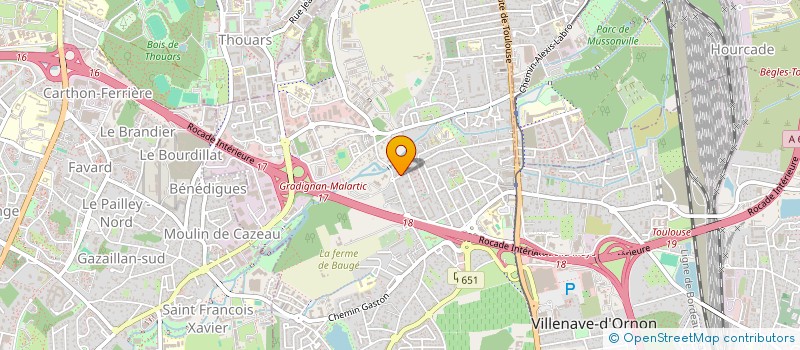 localisation de l'entreprise MONSIEUR CESAR THOUVENOT  VILLENAVE-D'ORNON