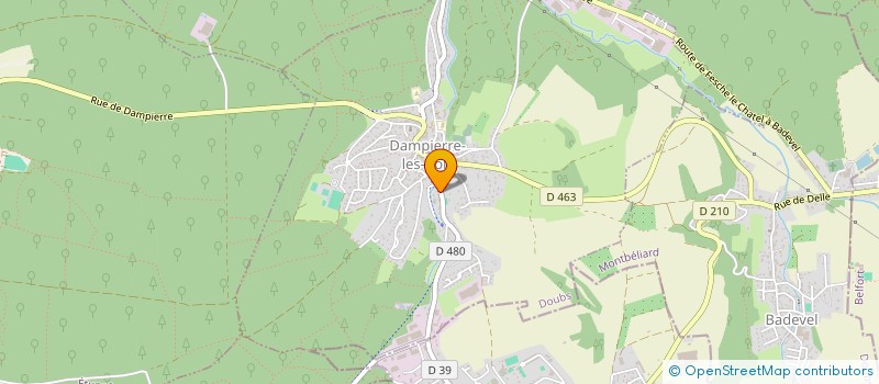 localisation de l'entreprise MONSIEUR CESARE AMICIZIA à DAMPIERRE-LES-BOIS