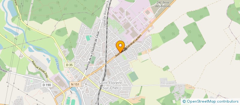 localisation de l'entreprise MONSIEUR CETIN CILGIN  SAINT-FLORENT-SUR-CHER