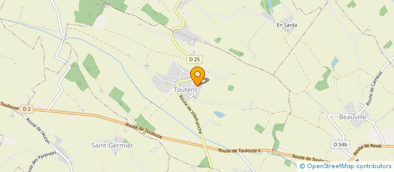 localisation de l'entreprise MONSIEUR CETIN DEPREM  TOUTENS