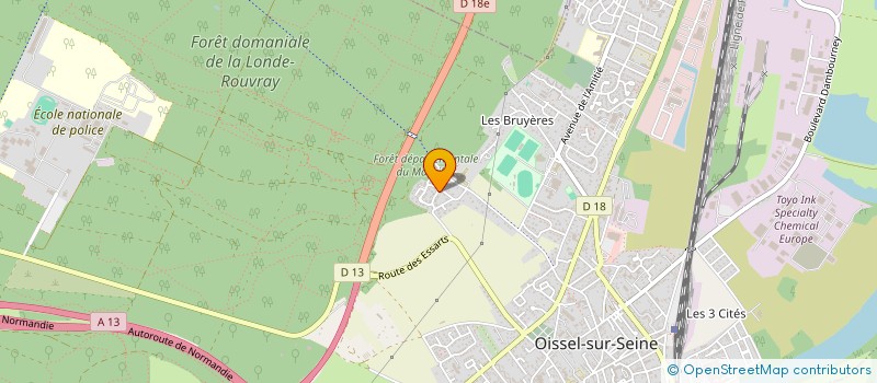 localisation de l'entreprise MONSIEUR CETINKAYA CELAL  OISSEL