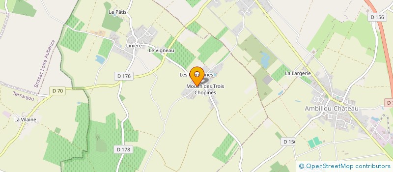 localisation de l'entreprise MONSIEUR CEVRIC GAUDIN  DOUE-EN-ANJOU